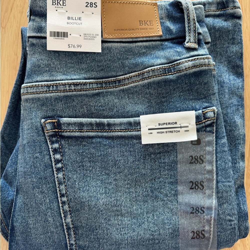 BKE Women's Billie Slim Fit Boot Cut Jeans—28S